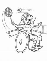 Badminton Cadeira Rodas Menina Wheelchair Discapacidad Jogando Boyama Tudodesenhos Cabezas Rompe Triumph Paralympique Bestcoloringpages sketch template