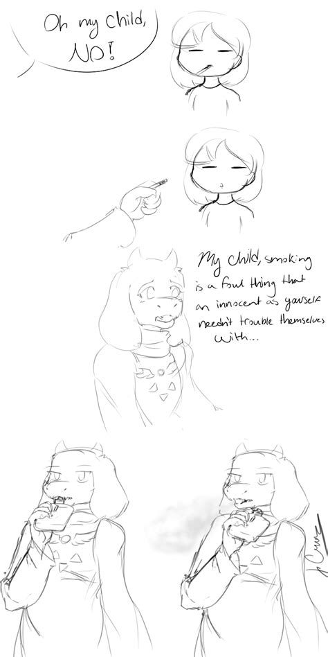 if toriel really vaped undertale