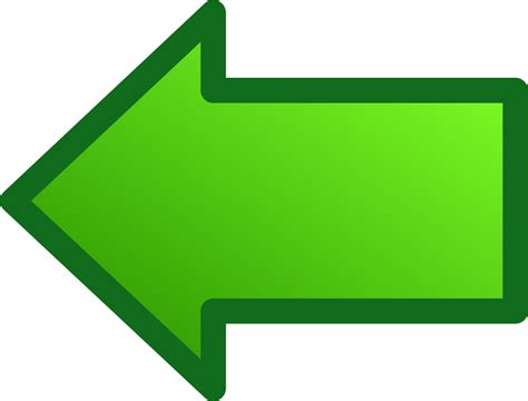 clipart green arrows set