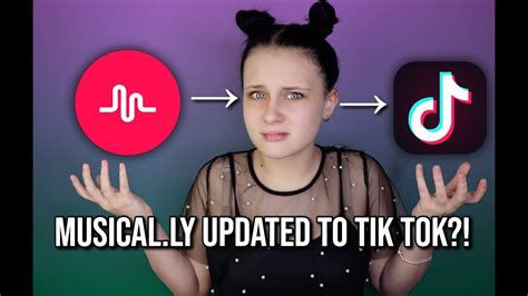 musical ly updated to tik tok youtube
