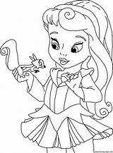 Coloring Princess Pages Little Disney Popular sketch template