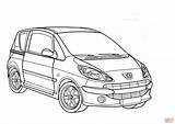 Peugeot Coloring Pages 107 1007 Drawing Skip Main sketch template