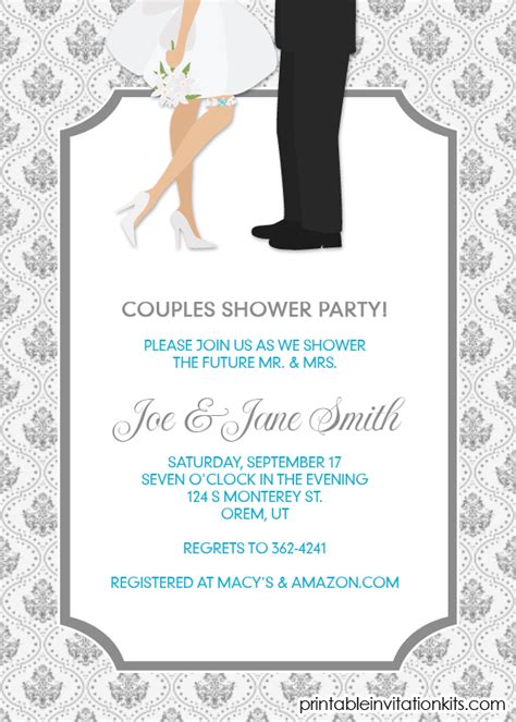 couples shower invitation engagement party invite ← wedding