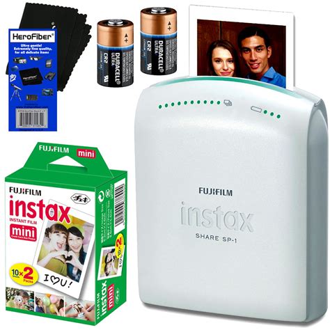 fujifilm instax share sp  smartphone printer fujifilm instax mini instant film  sheets