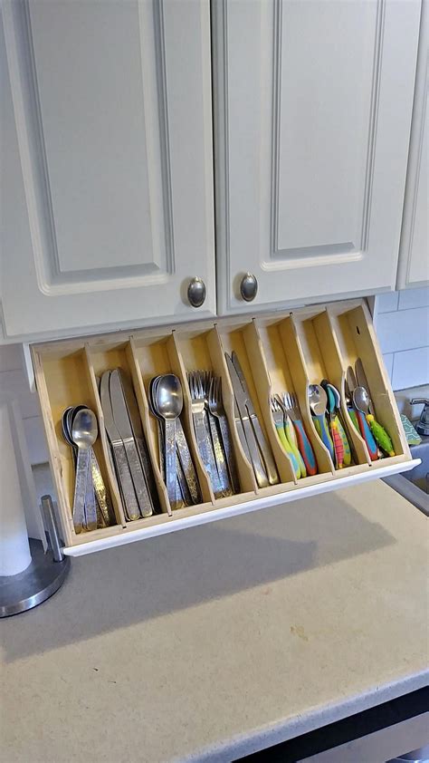 silverware drawer  cabinet storage  flatware organizer   kitchen drawer