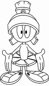 Marvin Martian Coloring Drawing Drawings Looney Tunes Pages Cartoon Cartoons Book Kids Colouring Disney Characters Jar Matter Cookie Song Getdrawings sketch template