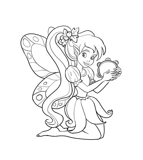 fairy  characters  printable coloring pages