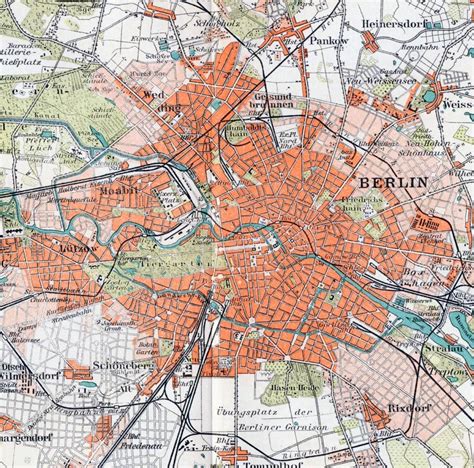 alt berliner stadtplan karte von alt berlin deutschland