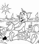 Jerry Tom Coloring Pages Beach Disney Christmas Summer Printable Getcolorings Getdrawings Library Clipart Popular Colorings sketch template