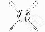 Baseball Bats Getdrawings sketch template