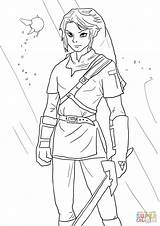 Colorear Zelda Leyenda sketch template