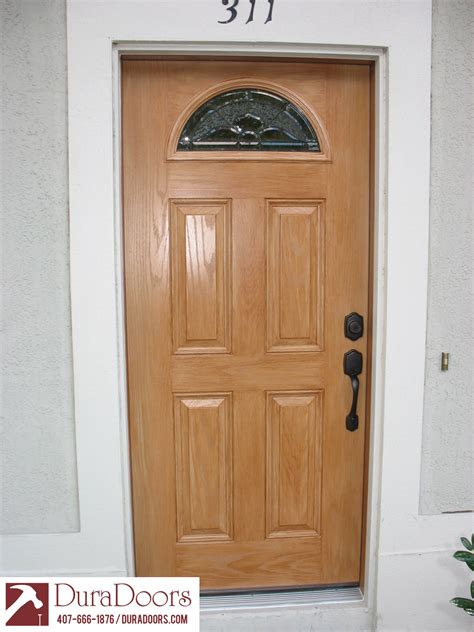 Modern Walnut Door With Nouveau Sunburst Glass Duradoors