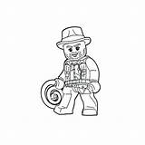 Indiana Jones Coloring Lego Pages Print Kids Printable Getcolorings Search sketch template