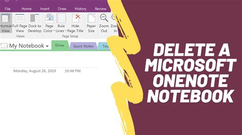 delete  microsoft onenote notebook youtube