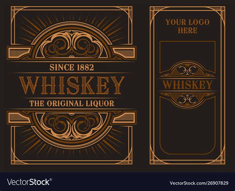 whiskey label template
