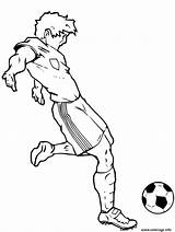 Foot Joueur Coloring Coloriages Neymar Gratuit Halaman Foota sketch template