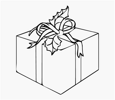 coloring page present christmas gifts christmas gift box drawing hd