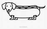 Dachshund Hotdog Weiner Cachorro Kindpng Transparent Quente Pinclipart Automatically sketch template