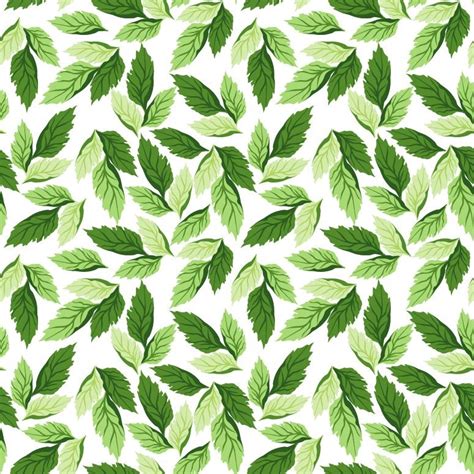 seamless leaf pattern vector background  vector graphics