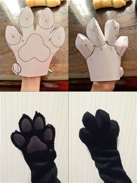 fursuit paw pattern add paw pads  give  paws  classic