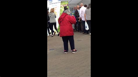 Crazy Old Lady Dancing In Market Place Lol Youtube