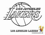 Lakers Coloring Pages Nba Basketball Los Angeles Logo La Printable Boys Clipart Sports Pdf Printables Print Sheets Kids Bounce Big sketch template