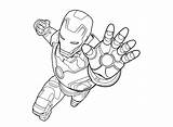 Coloring Iron Man Pages Printable Pdf sketch template