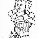 Noddy Coloring Ears Big Washing Clothes Hand His Pages Hellokids Tubby Bear Mr Eats Apple sketch template
