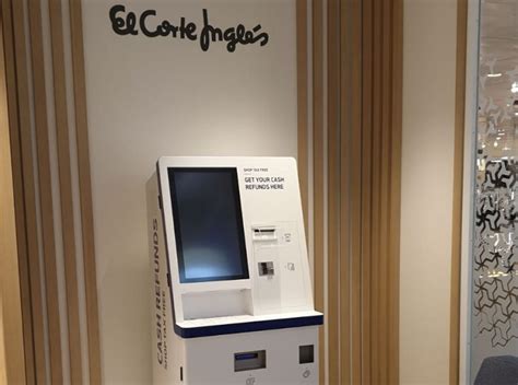 el corte ingles primer comercio de espana en tener cajeros automaticos de devolucion