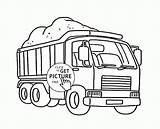 Coloring Pages Truck Sand Transportation Kids Visit sketch template