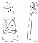 Toothbrush Template Brush Haracter sketch template