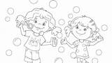 Bubbles Coloring Pages Blowing Washing Hand Getcolorings Print Color Getdrawings sketch template