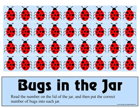 instant  bugs   jar activity set  learning etsy