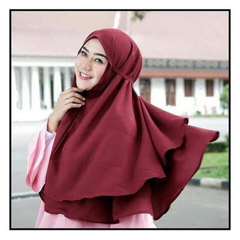 Jilbab Bergo Maryam 2 Layer Hijab Bergo Maryam Premium Shopee Indonesia