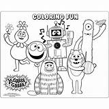 Gabba Yo Coloring Pages Color Drawing Getdrawings Let Getcolorings sketch template