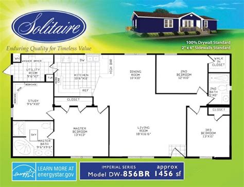 solitaire homes floor plans  home plans design