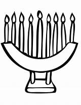 Coloring Hanukkah Pages Menorah Kinara Kids Color Clipartmag Colouring Disimpan Dari sketch template