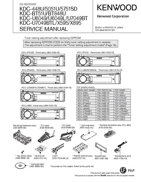 kenwood kdcu wiring diagram