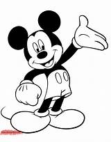 Mickey Mouse Coloring Pages Disney Drawing Easy Minnie Book Clipartmag Drawings Presenting sketch template