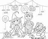 Halloween Veille Toussaint Hallowen Partito Partij Réception Kidspressmagazine Coloritura Cappello Zucca Heks Bezem Masques Hoed Getdrawings Kleurend Boek sketch template