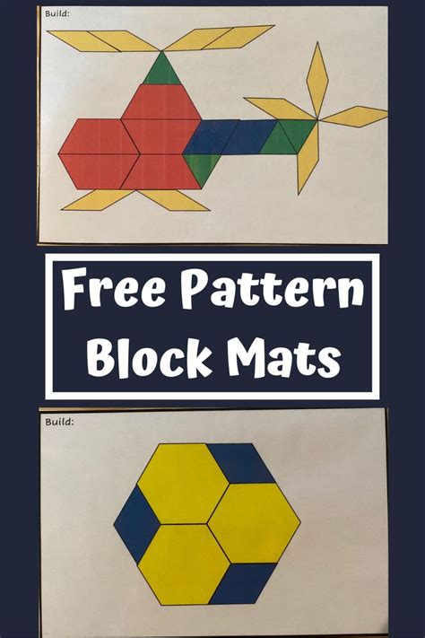 pattern block mat printable pattern blocks teaching geometry