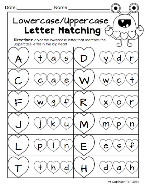 uppercase  lowercase letters worksheets worksheets