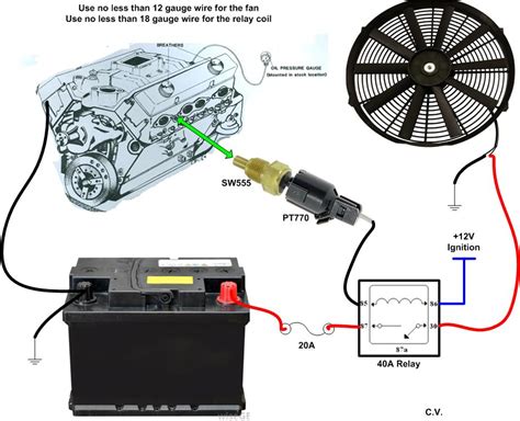 cooling fan relay wiring