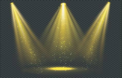 golden spotlight beams  gold sparkles vector  vector art  vecteezy