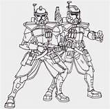 Coloring Clone Trooper sketch template