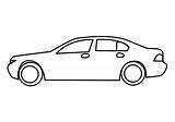 Car Outline Vehicle Drawings Coloring Pages Cars Kids Printable Template Cool Templates Print Paintingvalley sketch template