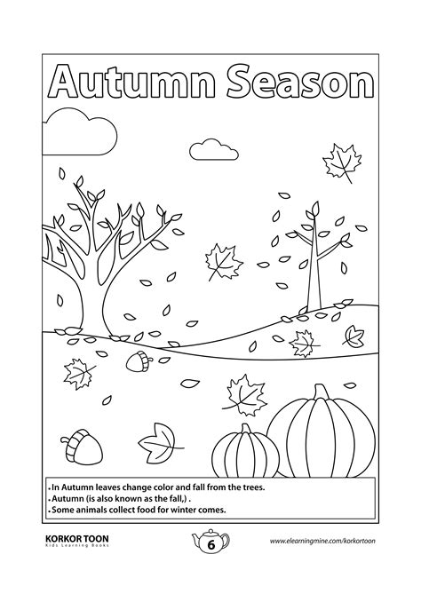 seasons coloring page