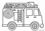 Coloring Fire Truck Pages Toddlers Printable Kids Monster Cool2bkids sketch template