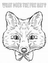 Fox Coloring Say Head Does 48kb 738px Getcolorings Getdrawings sketch template