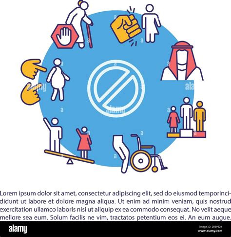 Social And Gender Inequality Concept Icon With Text Human Rights